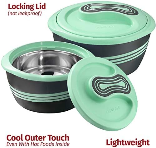 Pinnacle 3 pc Insulated Casserole Dish Set, Green
