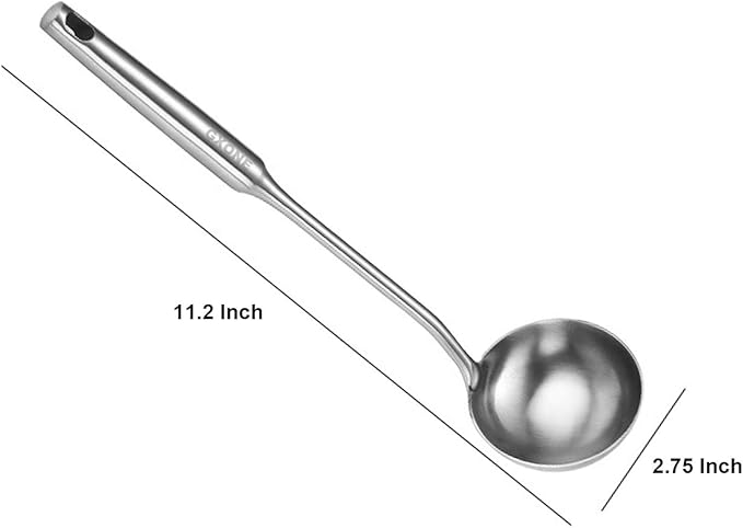 Soup Spoon Ladle, 304 Stainless Steel Cooking Spoon Kitchen Tool - Image 2