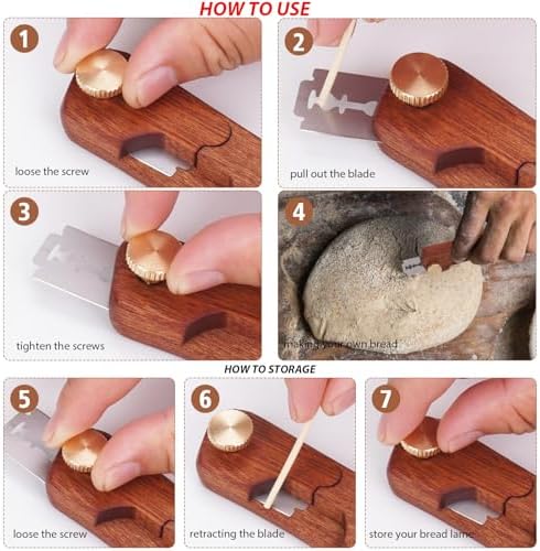 Uprichya Bread Lame Sourdough Scorer Tool,Bread Scorer Tool for