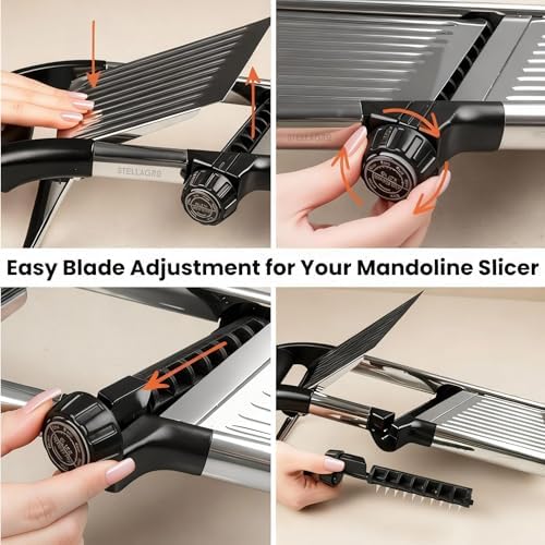 Mandoline Slicer with Julienne Blade, Stainless Steel