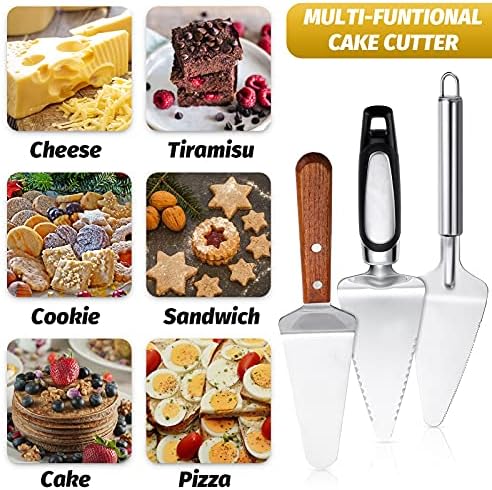 Patelai 3 Pcs Stainless Steel Pie Server Set