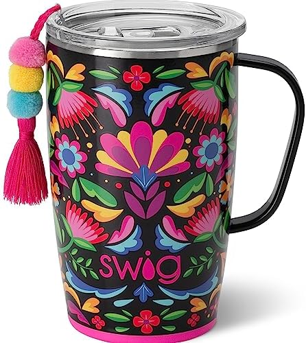 Swig Life 18oz Insulated Travel Mug with Handle & Lid, Caliente