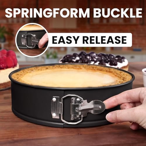 Zulay Kitchen Premium 9 Inch Springform Pan Nonstick Cheesecake Pan