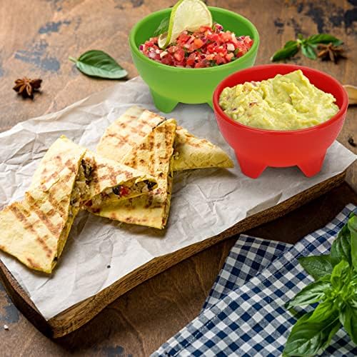 ZEAYEA 18 Pcs Salsa Bowls for Party, 4.5" Diameter Plastic Dipping