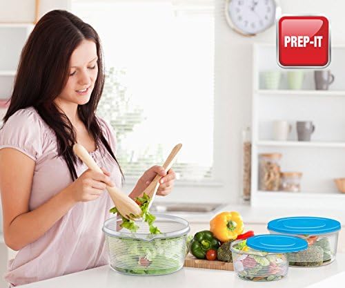 MILTON Mixing Bowl Set with Lids; Kitchen Food Storage Containers