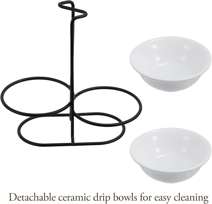 MyGift Countertop Ceramic Spoon Rest - Image 2