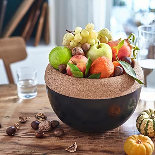 Emile Henry Deep Fruit & Vegetable Storage Bowl, 10.6" x7.3” Burgundy