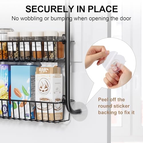 Delamu Over-the-Door Pantry Organizer, 6-Tier Metal