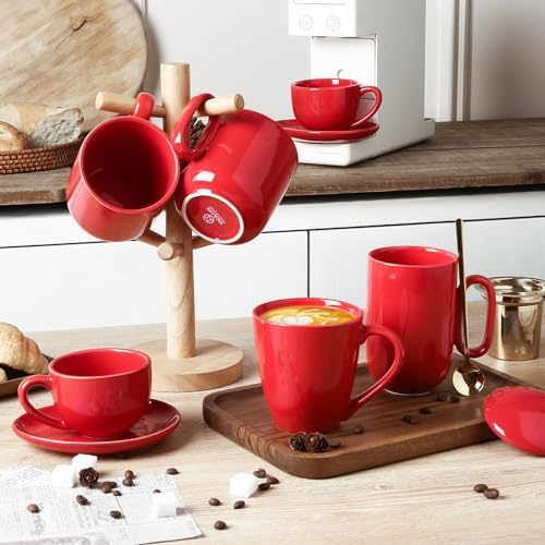 vicrays Ceramic Tea Mug Infuser - Large Cup 16 oz Hot Loose Steeping