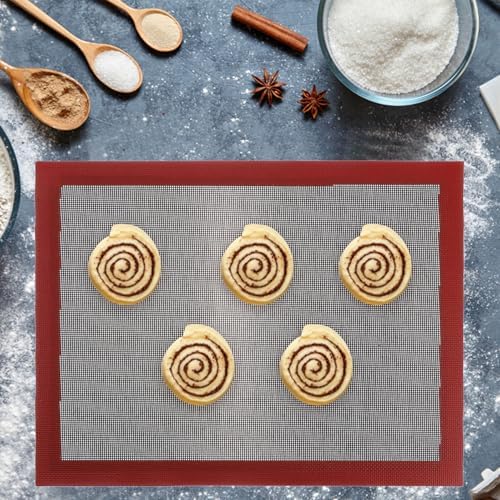 Silicone Hollowed out Baking Mat for Cookies, Reusable Non Stick
