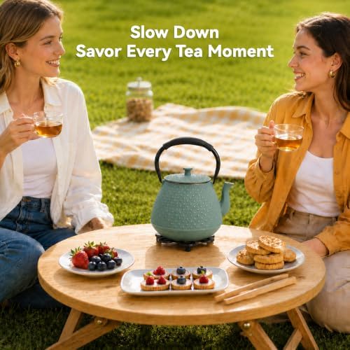 Cast Iron Teapot with Infuser, 42 oz