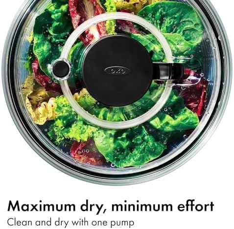 OXO Good Grips Glass Salad Spinner, Large 6.22-Qt, Lettuce & Fruit