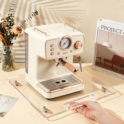 Acrylic Appliance Slider Tray for Coffee Maker Countertop