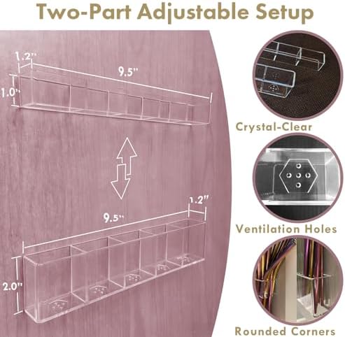 Acrylic Straw Holder for Cabinet Door - Child-Safe Organizer &