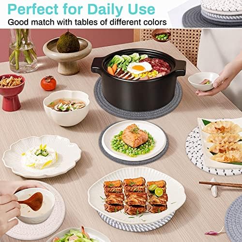 Billbotk Trivets for Hot Dishes, 6 Pieces Pot Holders for Kitchen