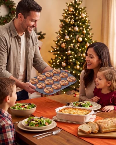 Bake Choice Muffin Top Pan, 12 Cavity Baking Pan for Muffin Tops