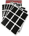Cestari Large Chalkboard Labels – 54-Pack Black Reusable Jar Labels