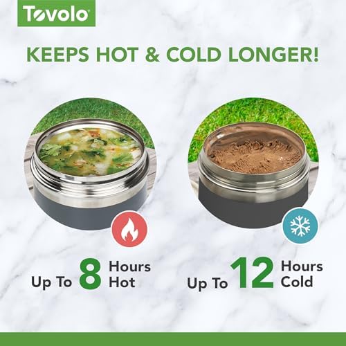 Tovolo Insulated Food Container for Hot and Cold Food 1 Quart
