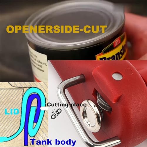 Fan Wu Safe Side-Cut Manual Can Opener, Smooth Edge