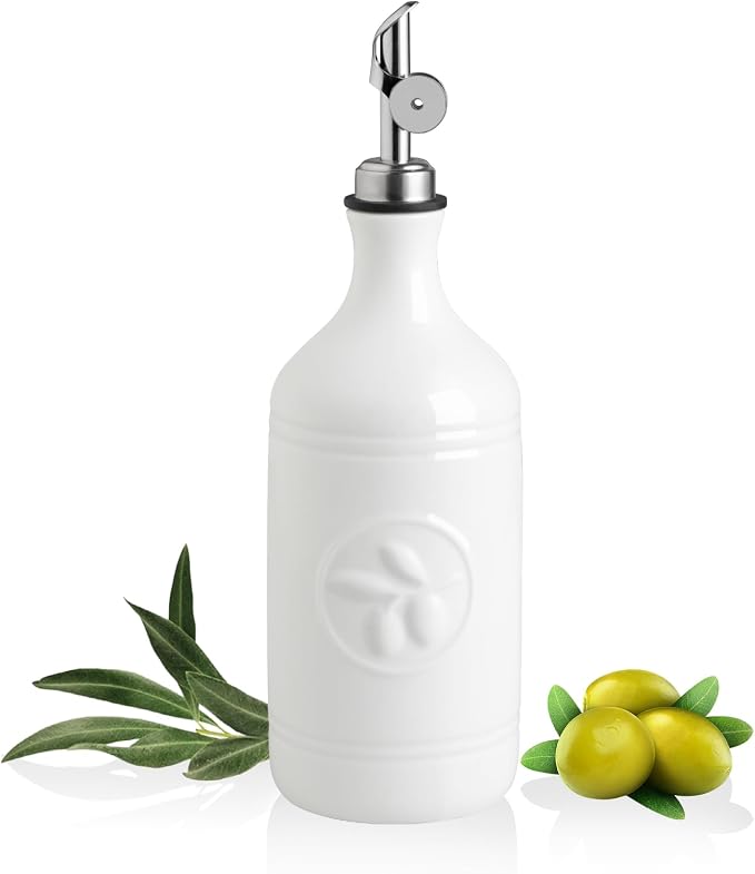 Sweejar 16 Oz Ceramic Olive Oil Dispenser Bottle, Oil Dispenser by Sweejarco1949