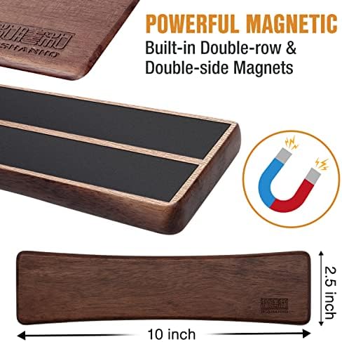 HOSHANHO Acacia Wood Magnetic Knife Strip