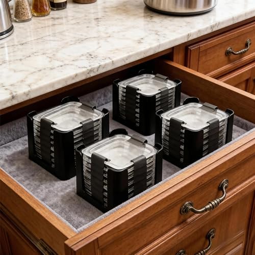 4 Pcs Lids Organizer for Rubbermaid Brilliance Lids