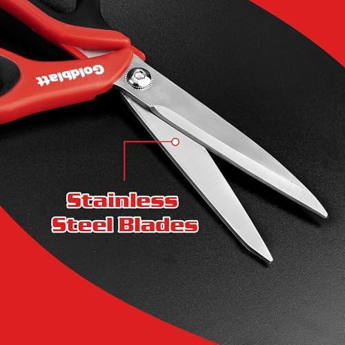 Goldblatt 2PCS Heavy Duty Scissors, Multipurpose Shop Scissors