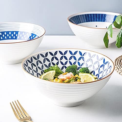 SONGCHAO Salad Bowl Ceramic Mixing Bowls for Kitchen, Large Salad