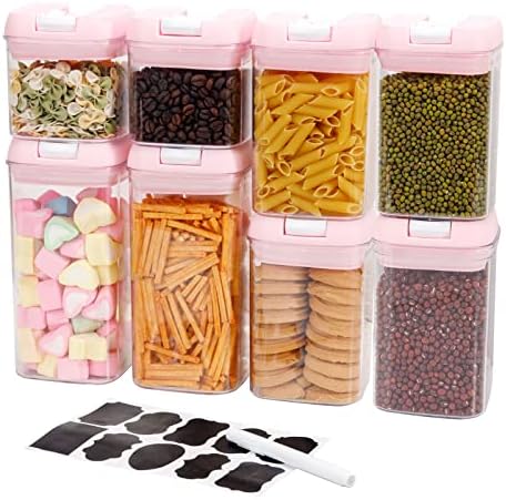 U-QE Airtight Food Storage Containers -8 Piece Plastic Airtight Containers