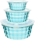 3pcs Salad Mixing Bowl With Lid Set, Clear Nesting Bowls Meal Prep
