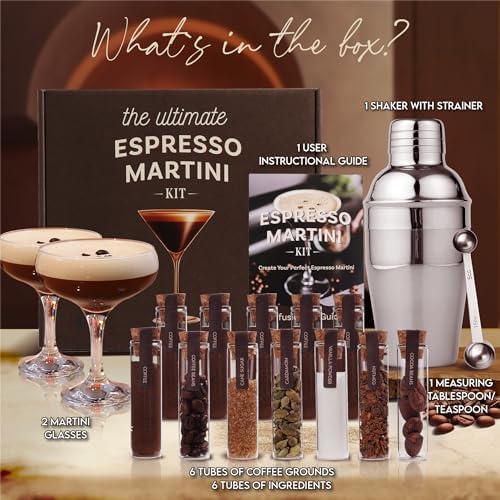 Espresso Martini Gifts Kit - Anniversary and Birthday Gifts for Women