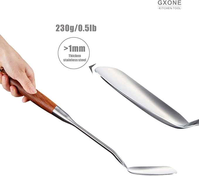 Chinese Wok Spatula, 304 Stainless Steel Spatula - Image 4