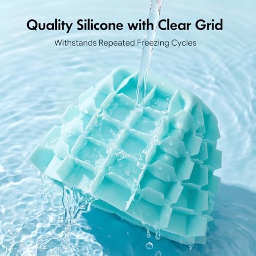 Set of 2 Mini Ice Cylinder, Silicone Nugget Ice Maker Squeeze &