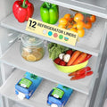 Refrigerator Liners for Shelves (12 Pack) by Linda’s Essentials