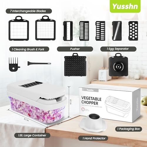 Yusshn 12-in-1 Vegetable Chopper with Container