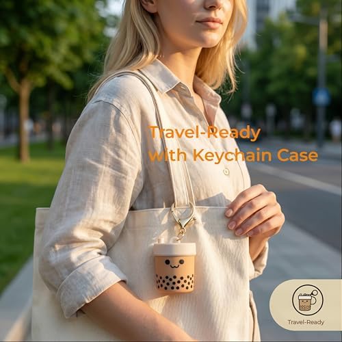 Reusable Silicone Straws with Keychain, Portable Travel Straws Set