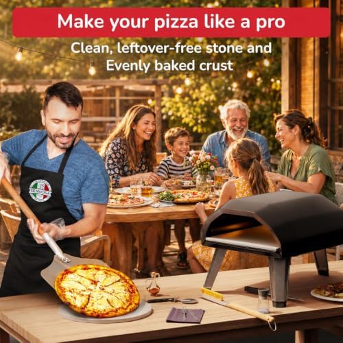 Senwosa 22” Pizza Oven Brush with Stone Scraper