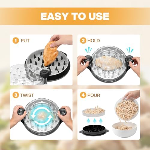 Cleangor Visible Chicken Shredder Tool Twist