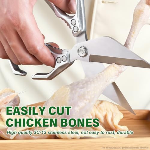 Multifunctional Heavy-Duty Kitchen Shears 2026 New, Heavy Duty Kitchen