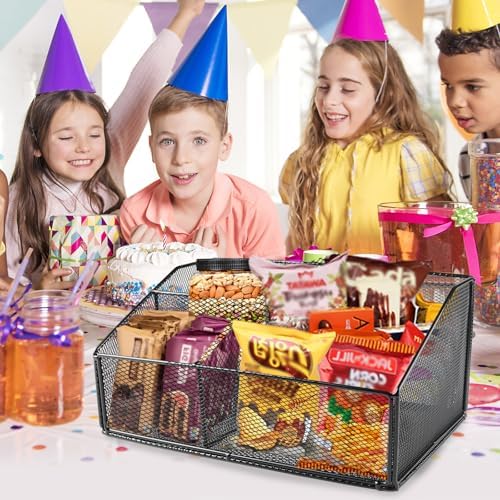 Snack Station Organizer for Pantry Shelf,Snack Bar Station Storage