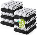 Utopia Kitchen Towels 12 Pack 15x25 Inch 100% Cotton Popcorn Terry