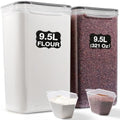 Gorpuire 2-Pack (9.5L | 321 Oz) Extra Large Bulk Food Storage
