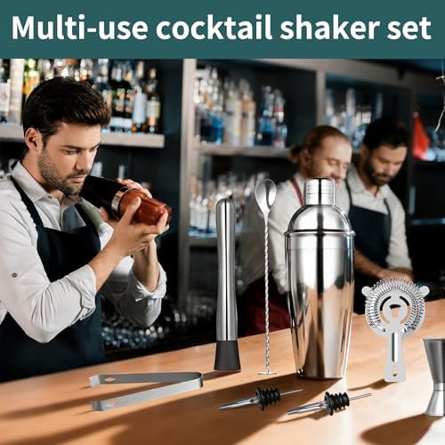 FrutPunch Cocktail Shaker Set, 8-piece Bar Set, Practical Bartender