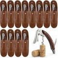 Hushee 12 Set Bulk Server Wine Keys Wine Openers with Leather Pouch