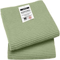 Now Designs Ripple Cotton Dish Towels Sage 18 x 28in, Set of 2