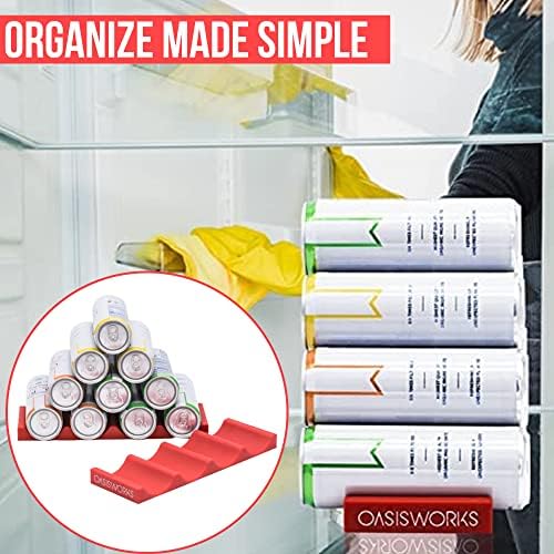 Silicone Can and Bottle Organizer, 2 Pack