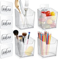 4 Pack Acrylic Wall Mount Organizer, Clear