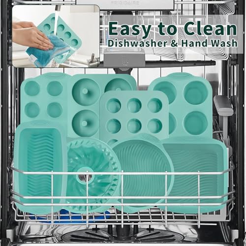 39 Pieces Silicone Bakeware Set, Nonstick Silicone Baking Pans Set