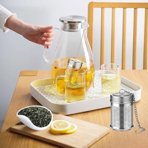 2 Pack Stainless Steel Tea Infusers, Extra Fine Mesh Strainers with