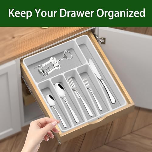 Loyareal Silverware Organizer Utensil Organizer Holder Kitchen Drawer